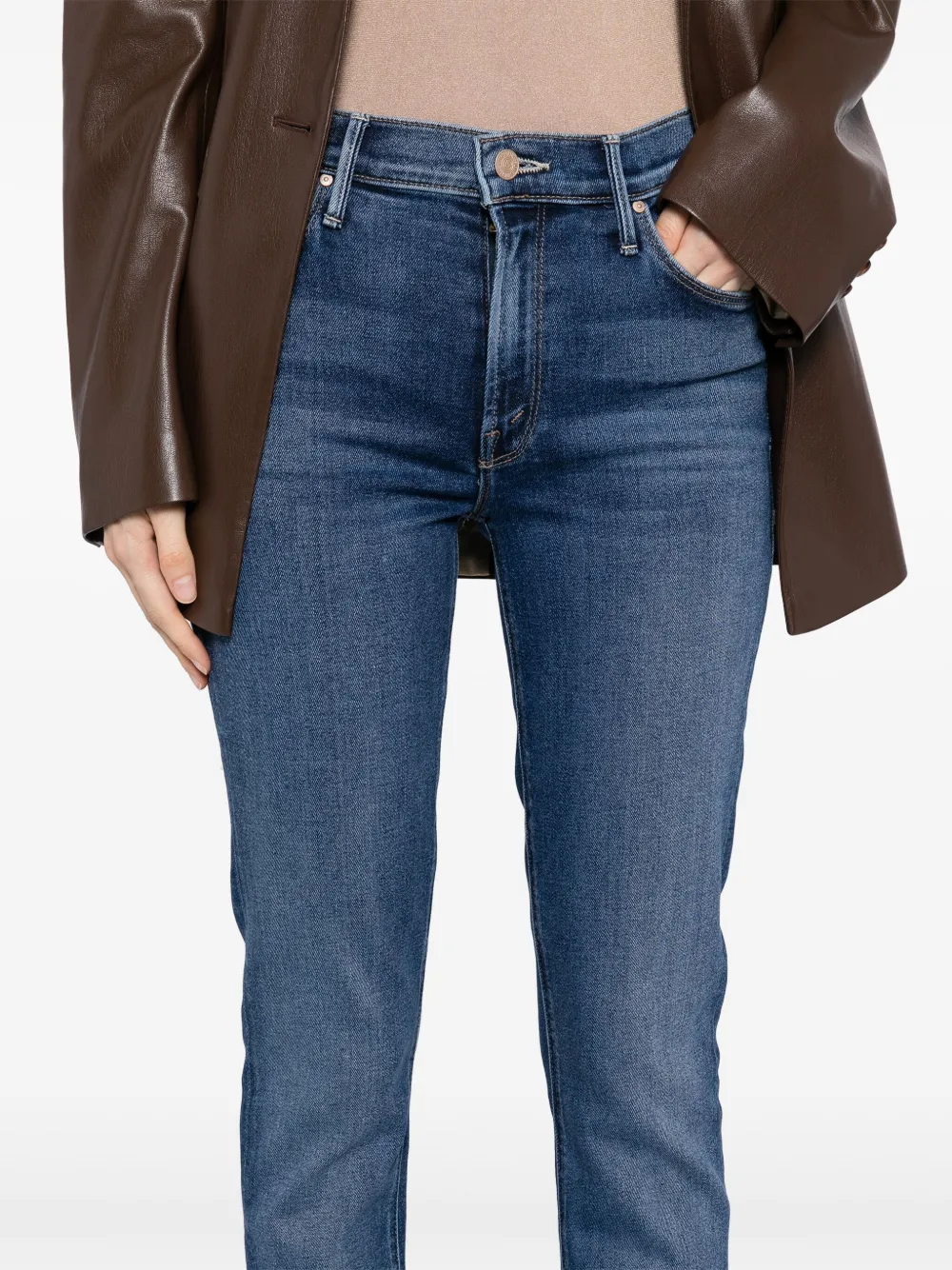 MOTHER The Runaway jeans Blauw