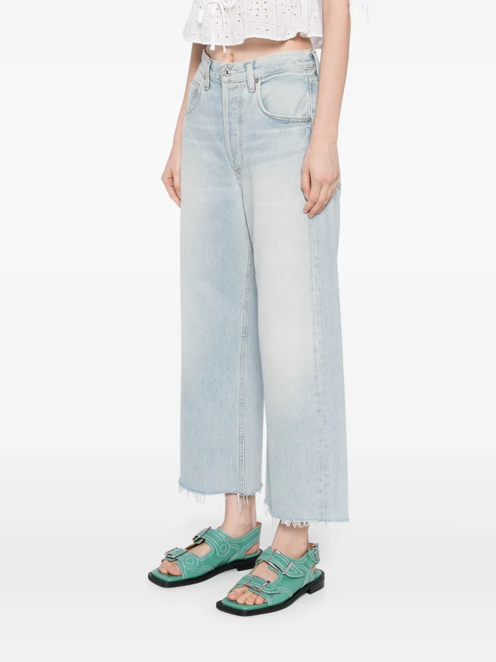 Citizens of Humanity Ayla raw jeans Blauw