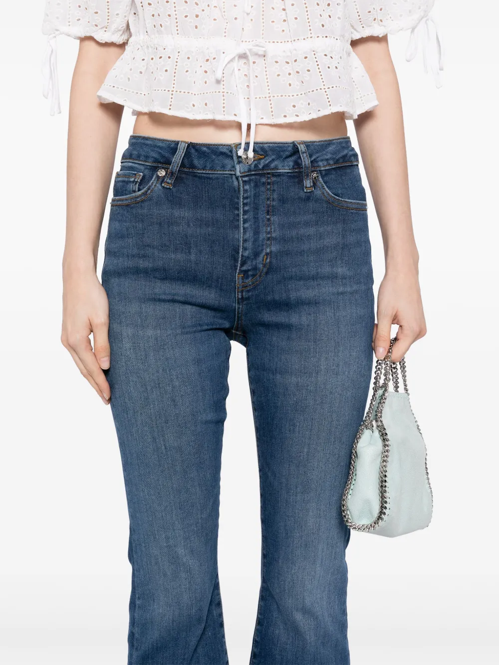 FRAME Le mini boot jeans Blauw
