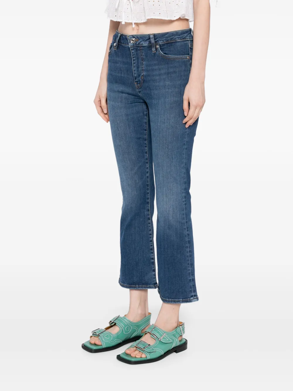 FRAME Le mini boot jeans Blauw