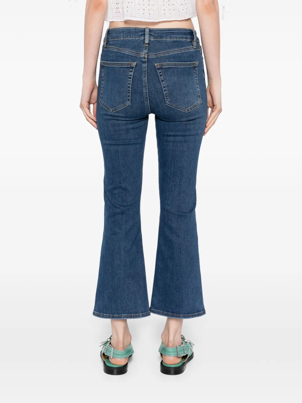 FRAME Le mini boot jeans Blauw