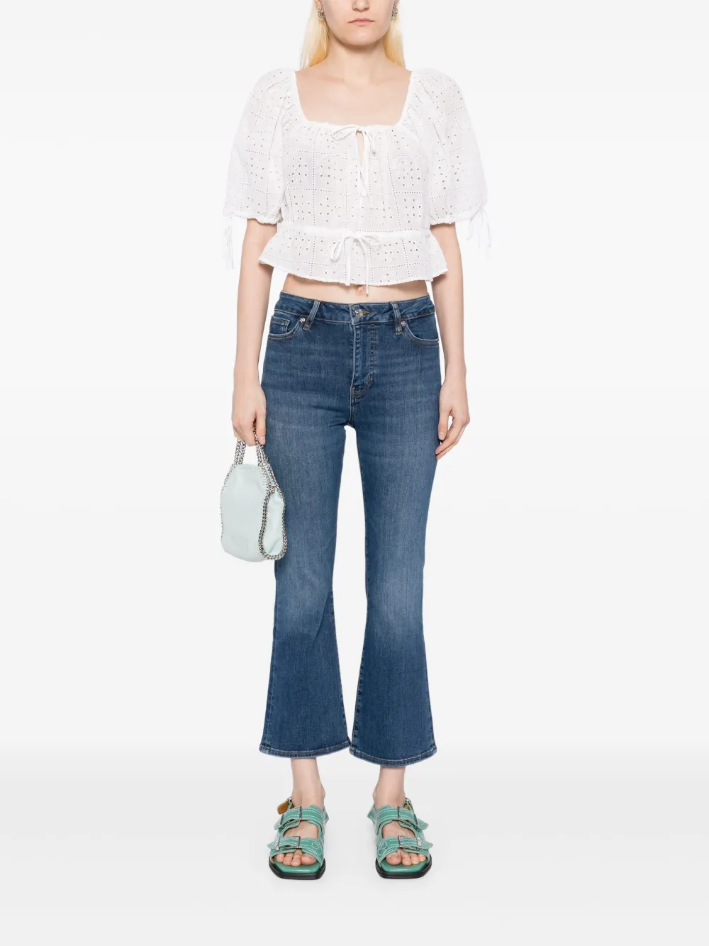 FRAME Le mini boot jeans Blauw