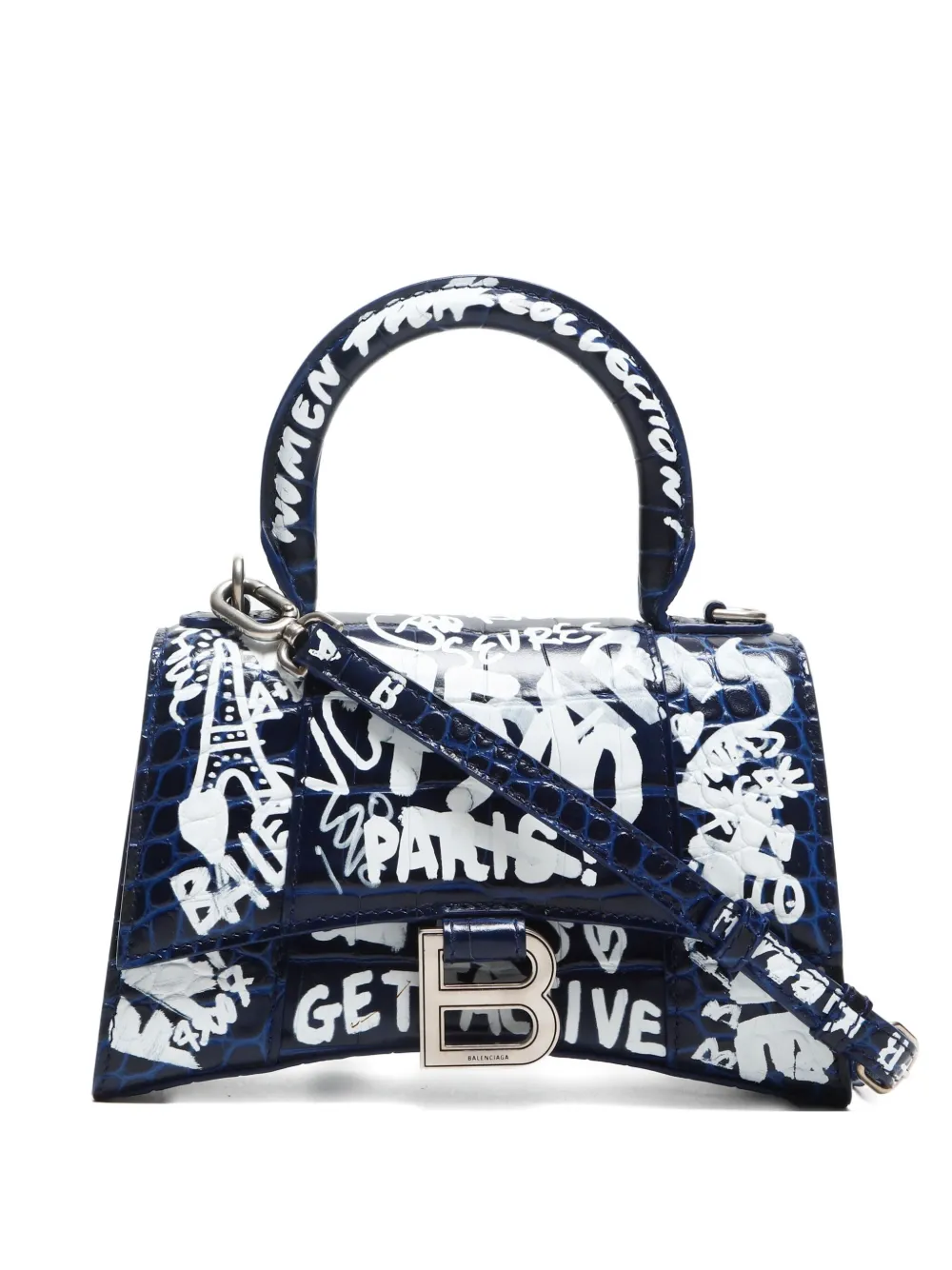 Balenciaga Pre-Owned 2020-2024 アワーグラス 2wayハンドバッグ XS - ブラック Balenciaga Pre-Owned 2020-2024 アワーグラス 2wayハンドバッグ XS - ブラック