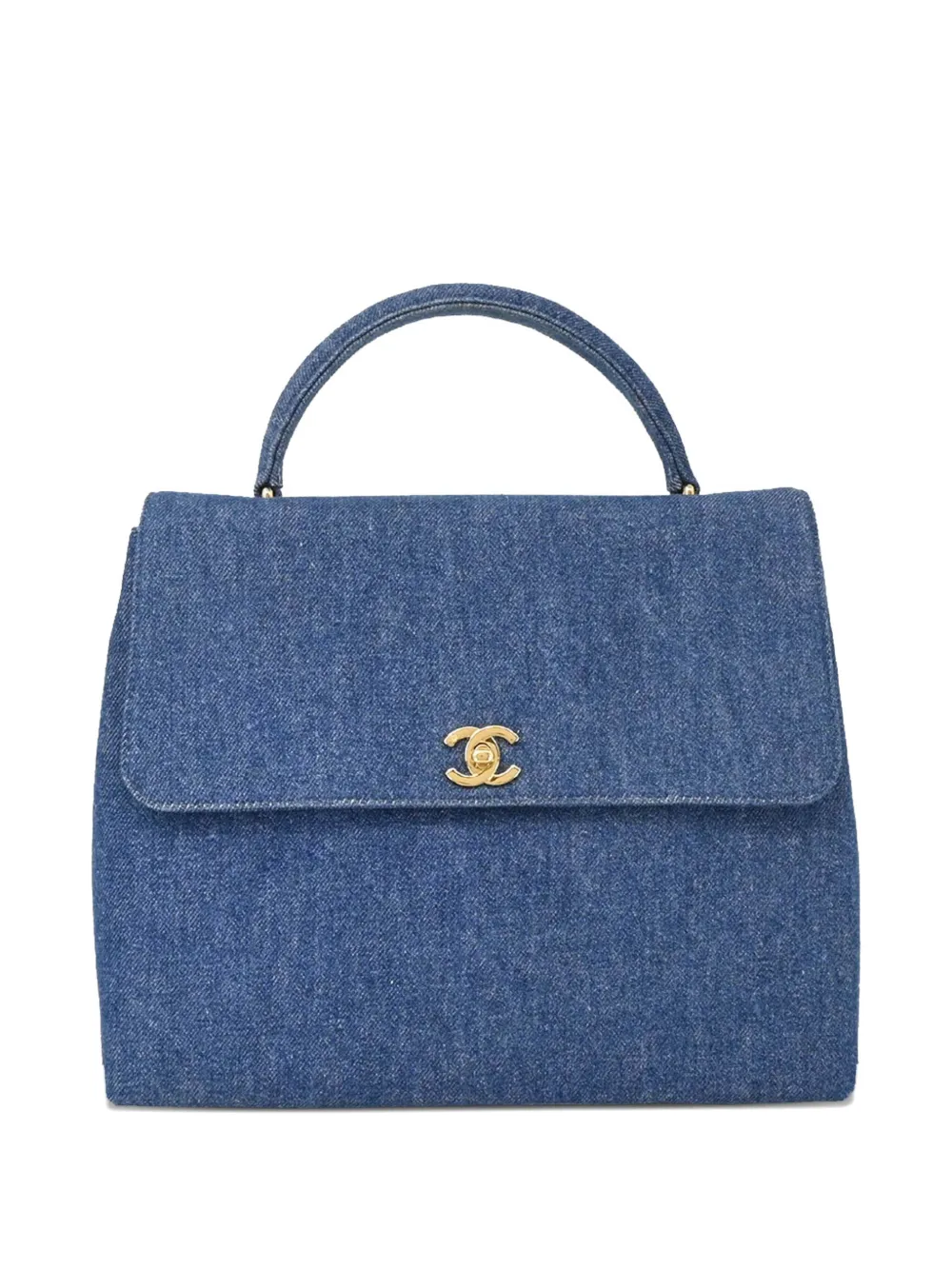 CHANEL Pre-Owned 1998 デニム ハンドバッグ - ブルー CHANEL Pre-Owned 1998 デニム ハンドバッグ - ブルー