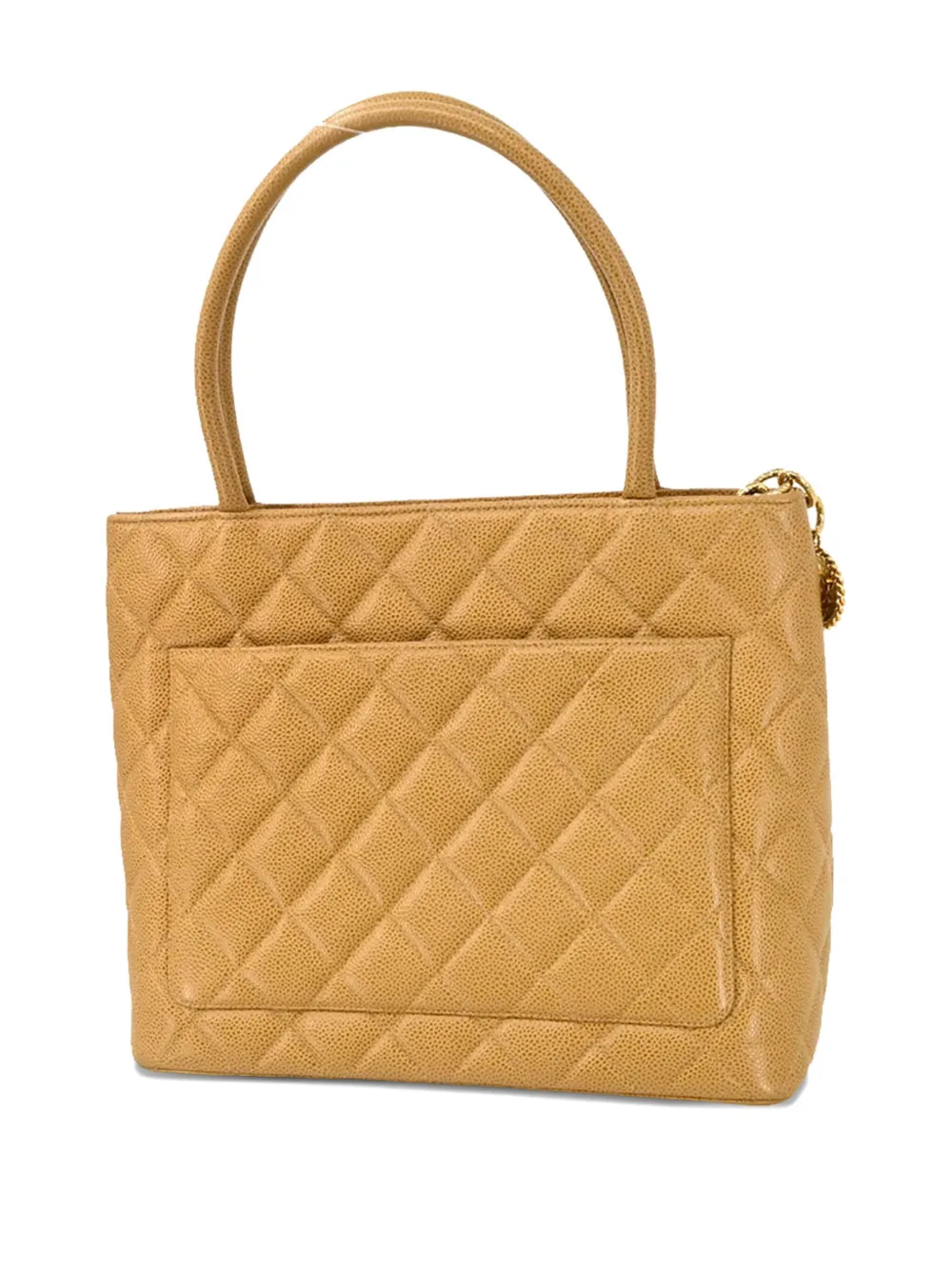 Pre-owned Chanel 2000s Medallion Leather Tote Bag