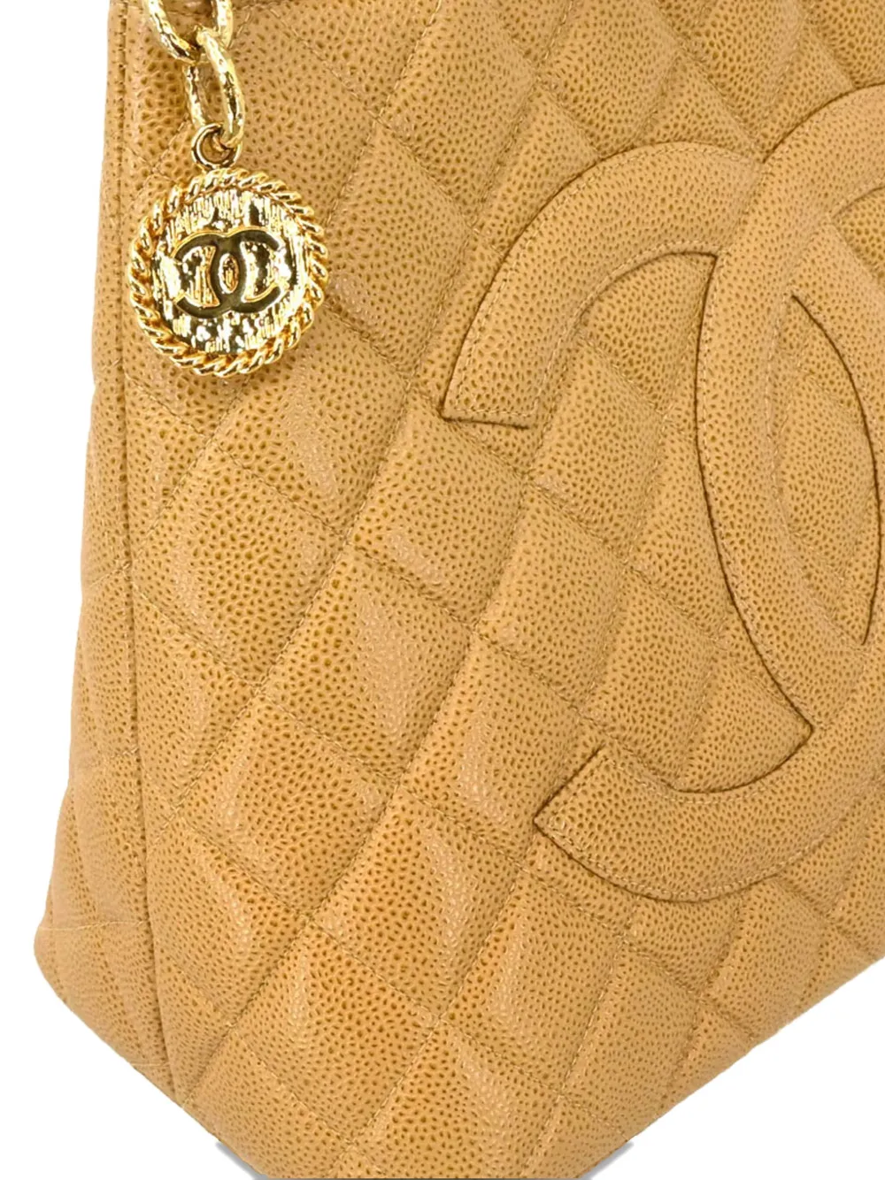 Pre-owned Chanel 2000s Medallion Leather Tote Bag