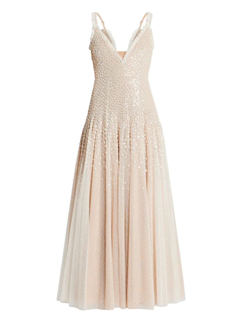 Needle & Thread sequin-embellished tulle dress | Neutrals | Image 1