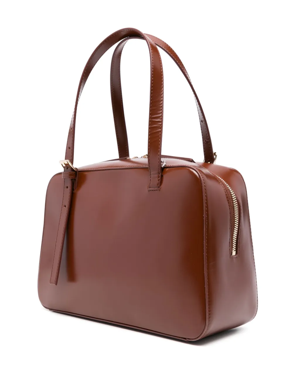 A.P.C. Virginie leren shopper Bruin