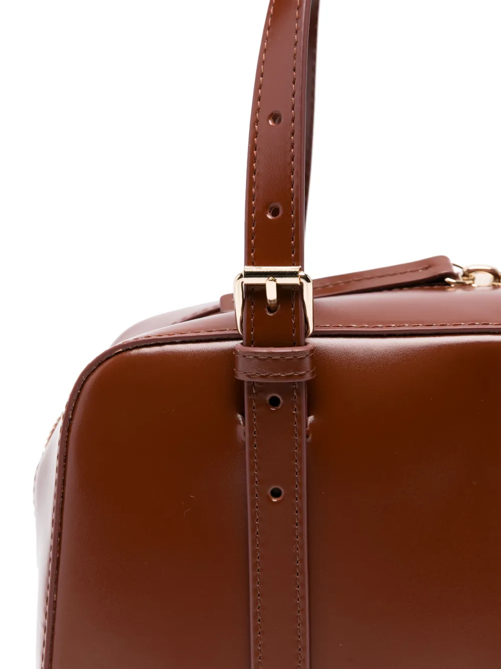 A.P.C. Virginie leren shopper Bruin