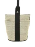 Hermès Pre-Owned 1990-2000s Saxo PM canvas bucket bag - Neutrals
