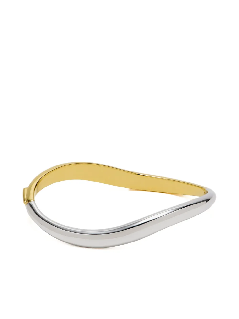 Missoma gold-plated wave bracelet - Zilver