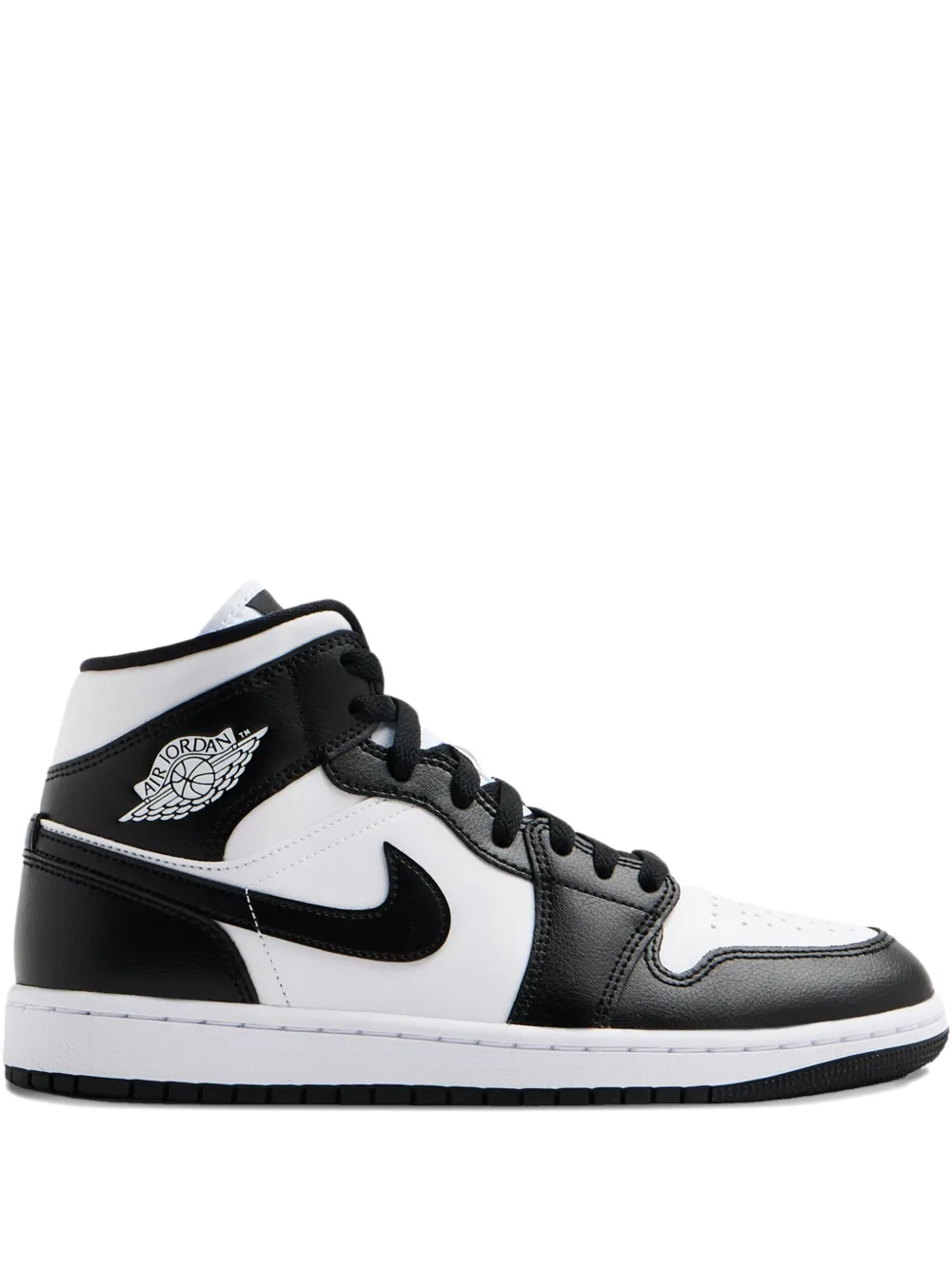 Nike Air Jordan 1 Mid Sneakers In Black