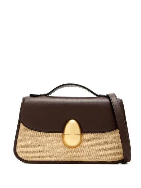 NEOUS leather woven satchel