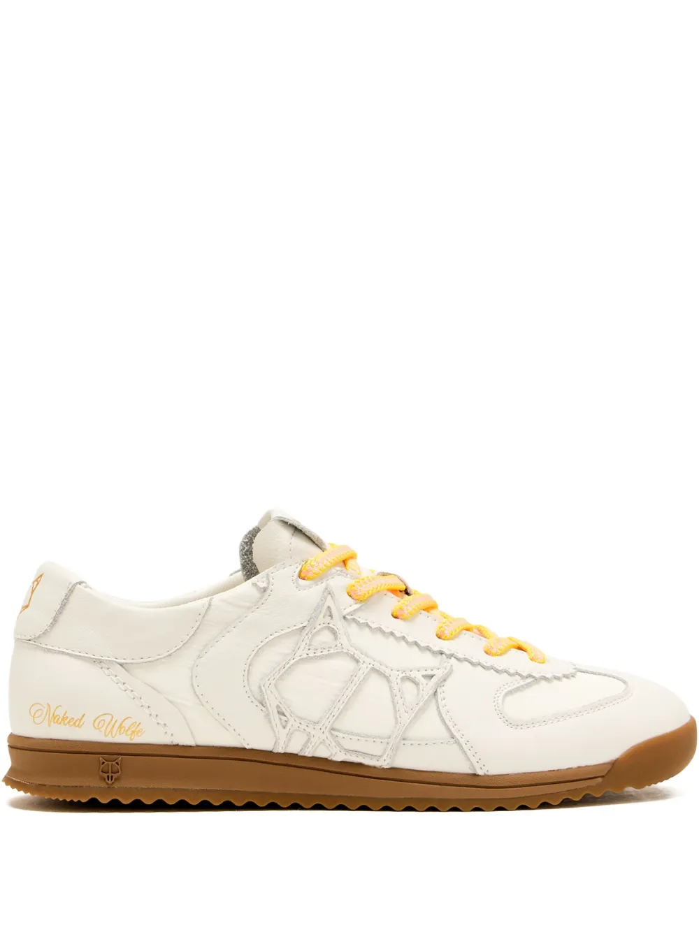 contrast-stitched low-top sneakers