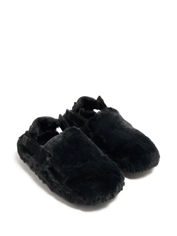 furry slippers nike