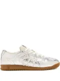 NAKED WOLFE metallic lace-up sneakers - Silver