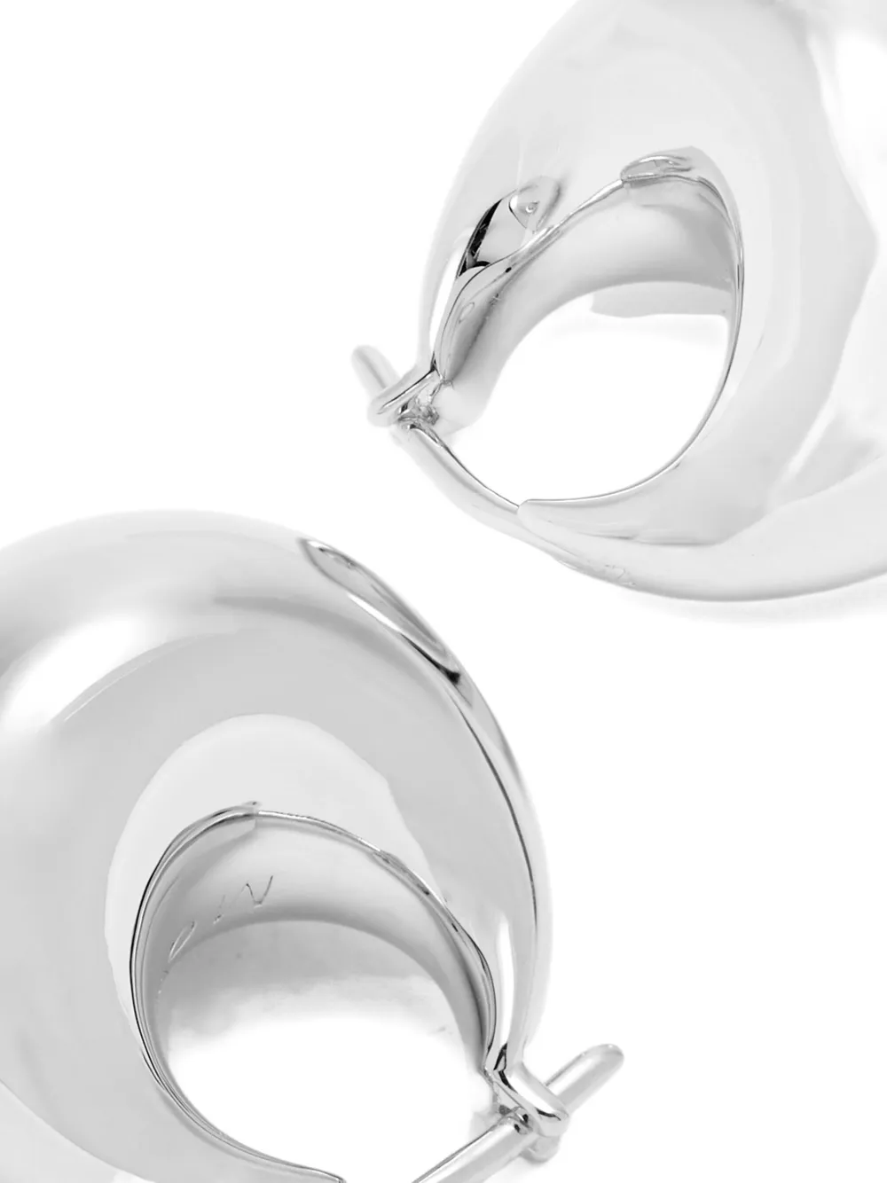 Missoma Sculptural Hoop Earrings In Metallic