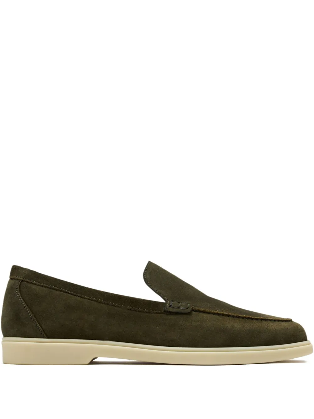 Magnanni suede loafers Green