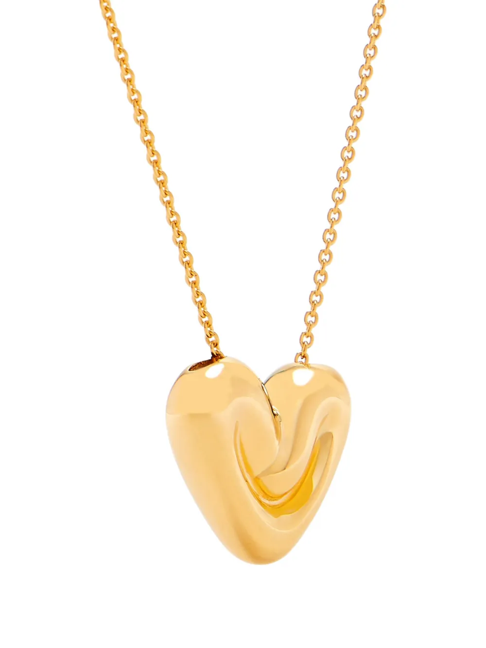 Missoma PUFFY HEART PENDANT NECKLACE - Goud
