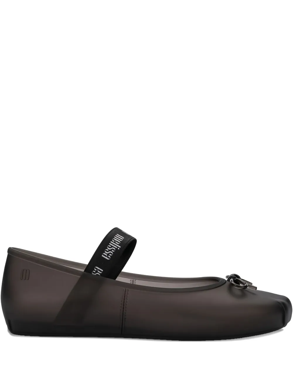 Melissa Sophie Fem Bow-detail Ballet Flats In Brown