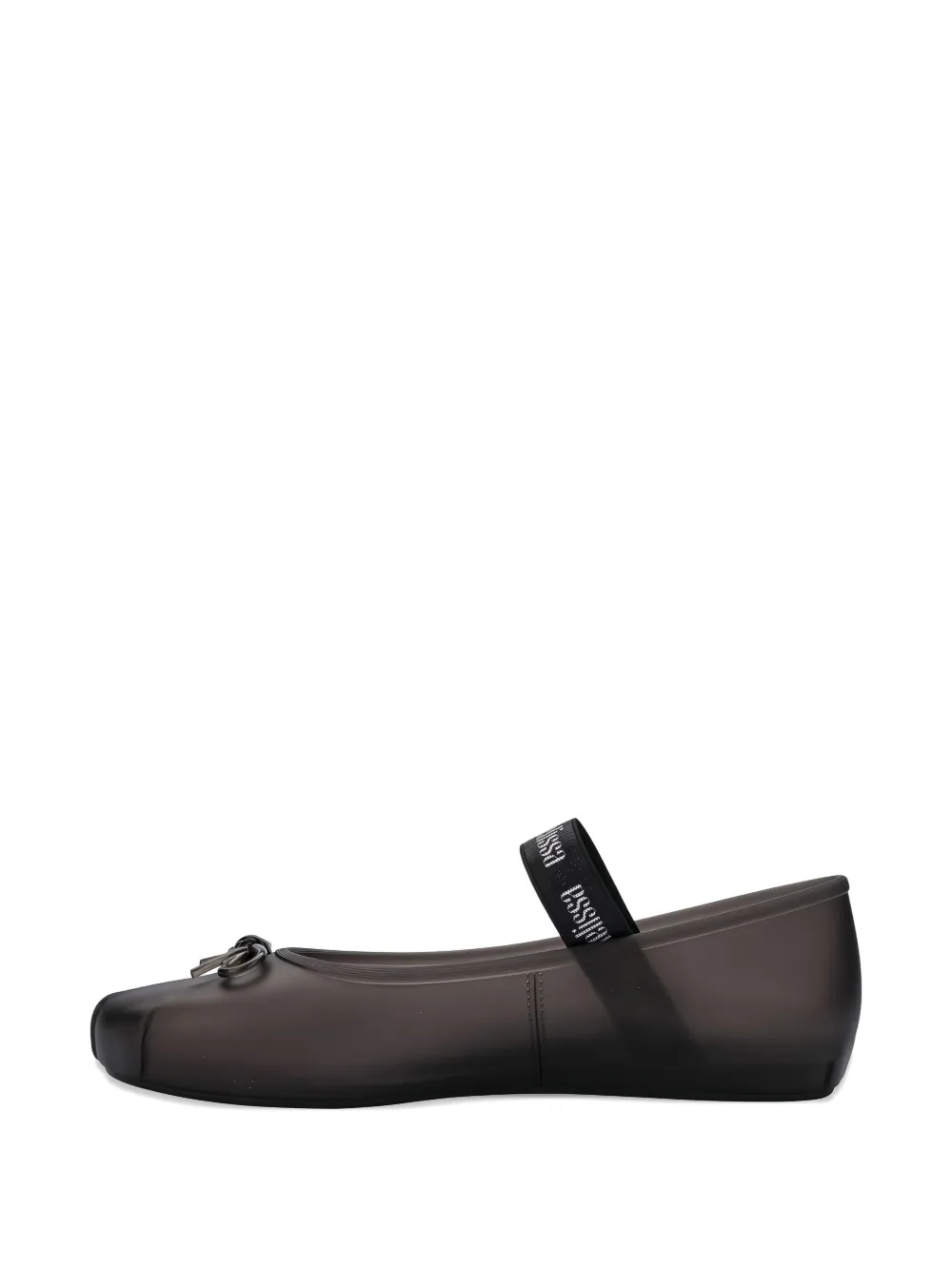 Melissa Sophie Fem Bow-detail Ballet Flats In Brown