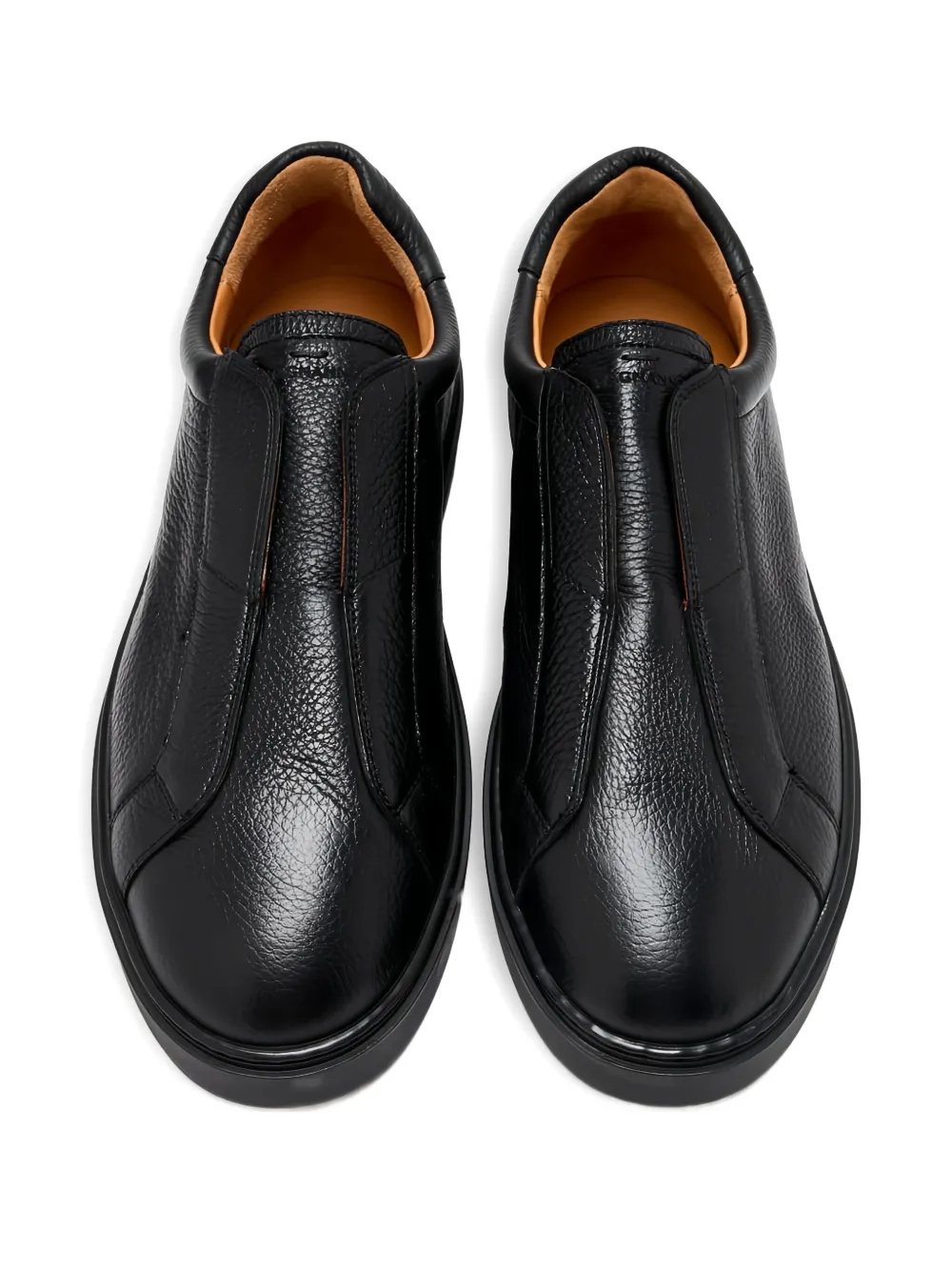 Magnanni slip-on leather sneakers Black