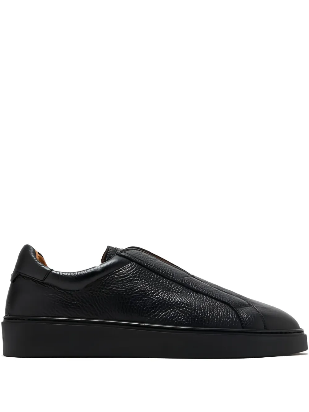 Magnanni slip-on leather sneakers Black