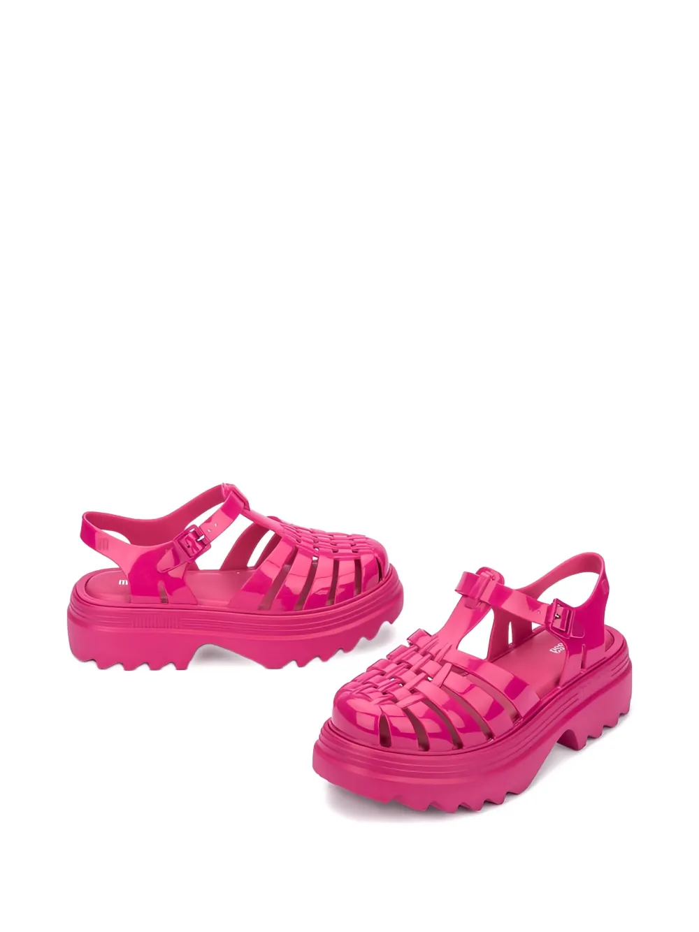 Melissa Possession Platform Cage Sandals In Pink
