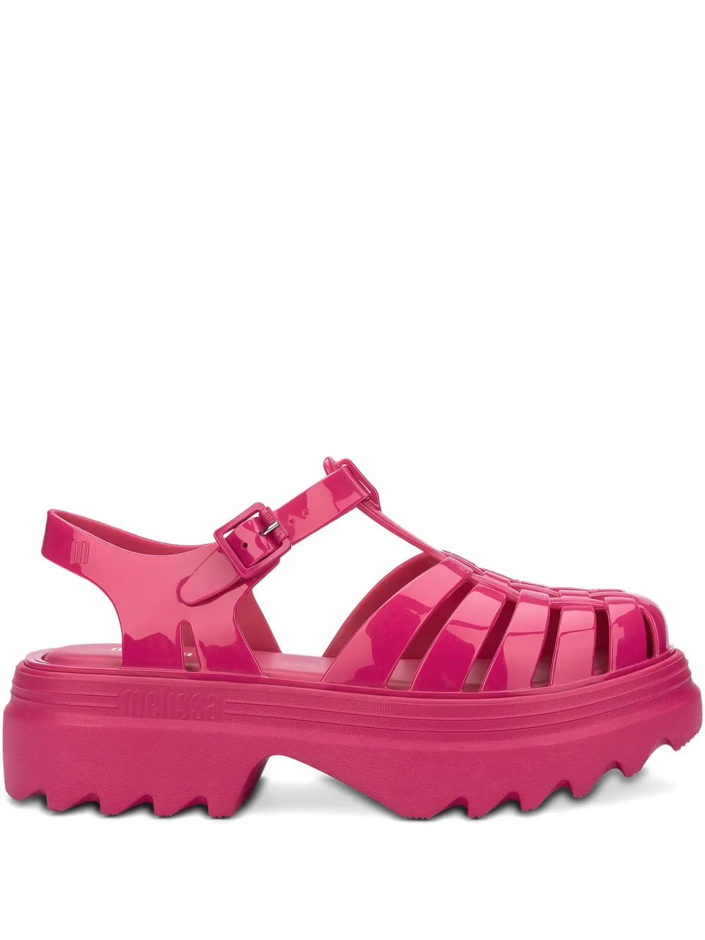Melissa Possession Platform Cage Sandals In Pink