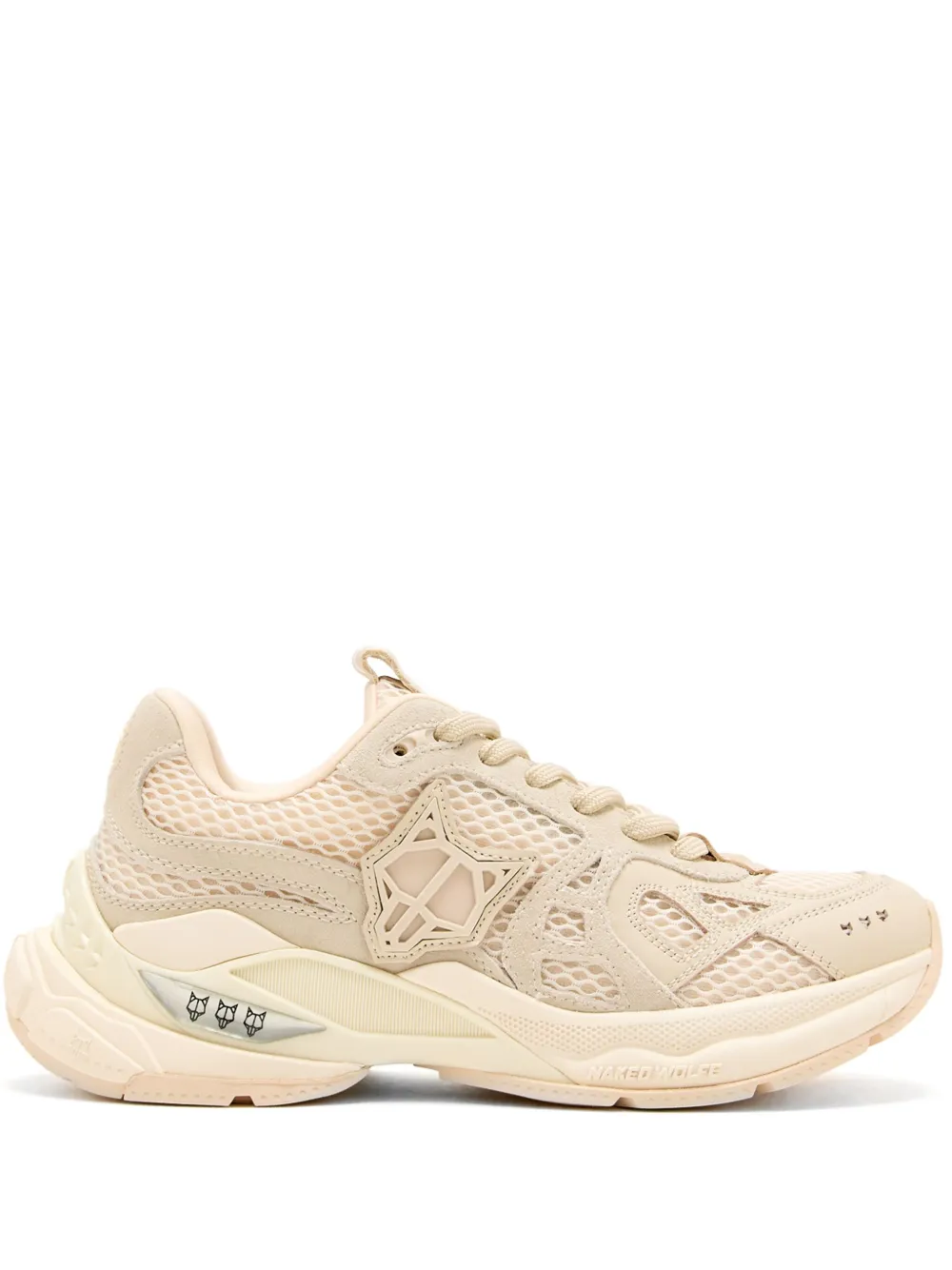 mesh-panelled sneakers