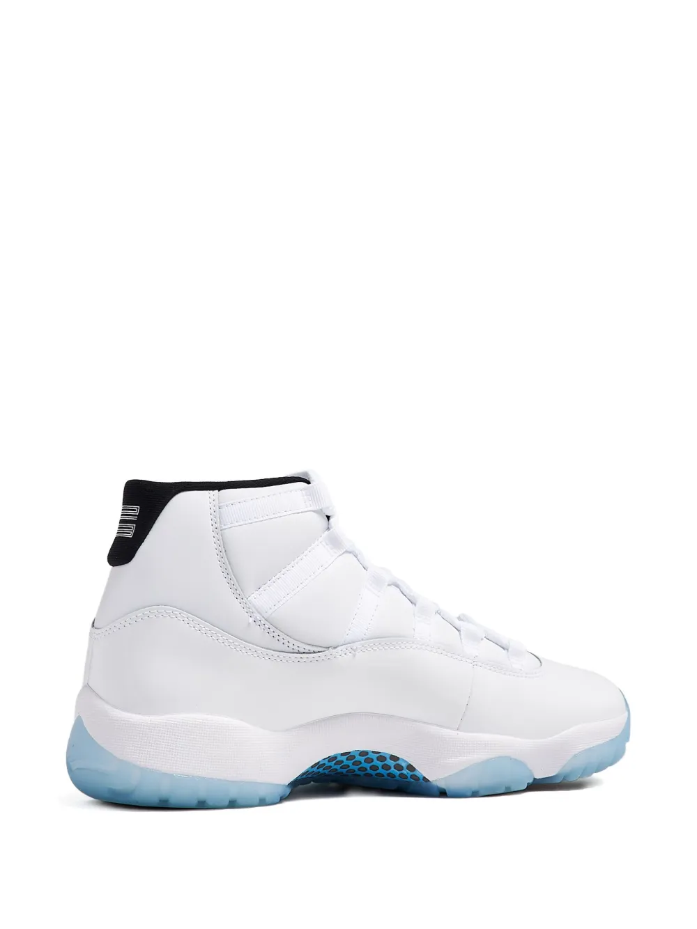 Nike Air Jordan 11 high-top silhouette athletic sneakers White