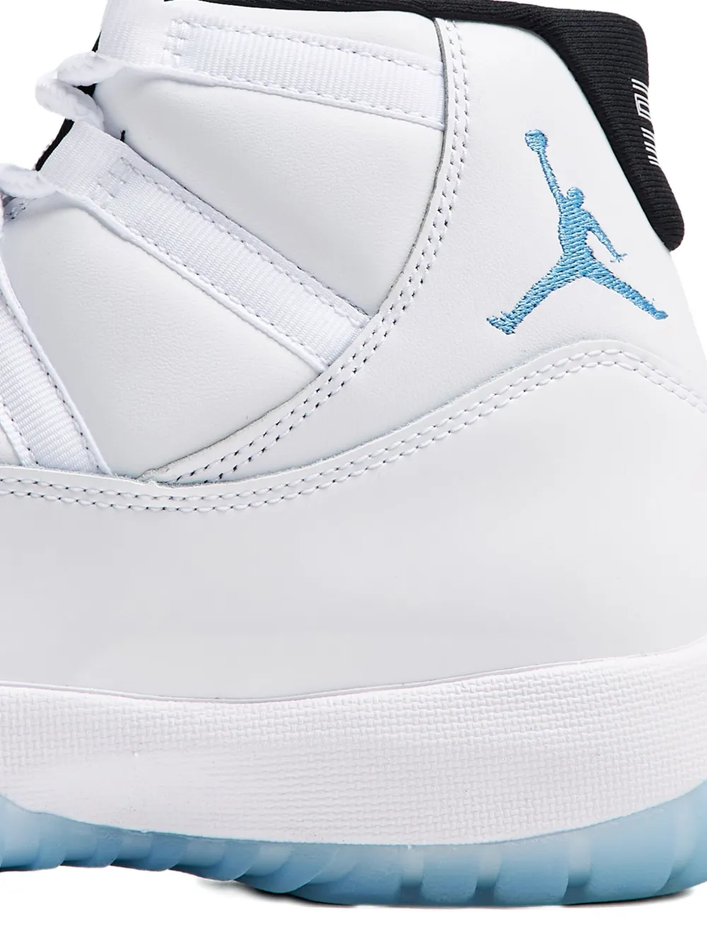 Nike Air Jordan 11 high-top silhouette athletic sneakers White