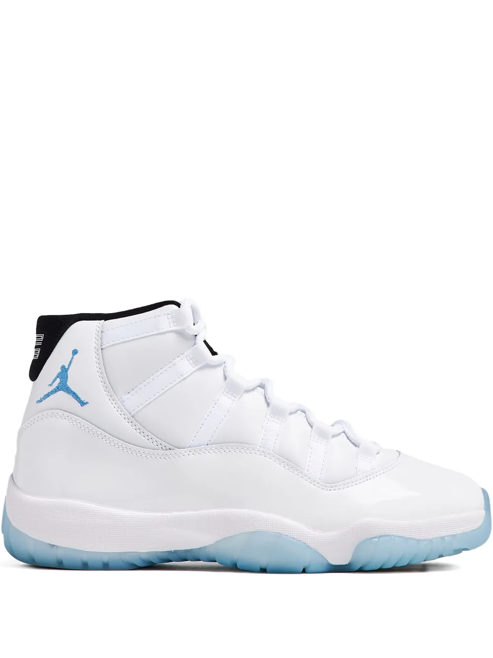 Nike Air Jordan 11 high-top silhouette athletic sneakers White