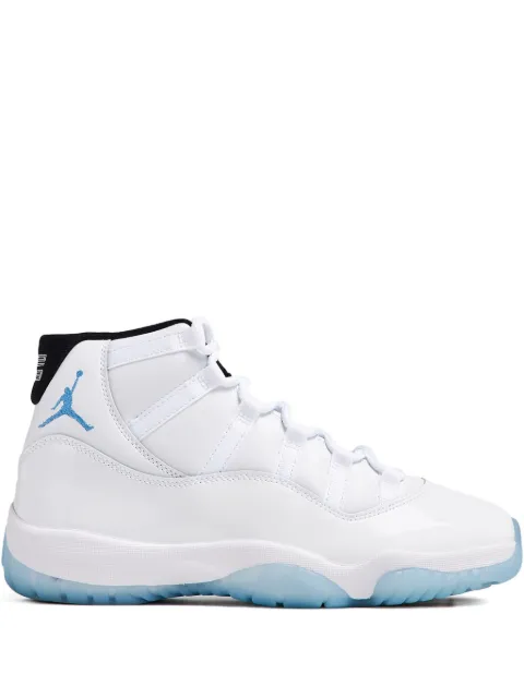 Nike Air Jordan 11 high-top silhouette athletic sneakers