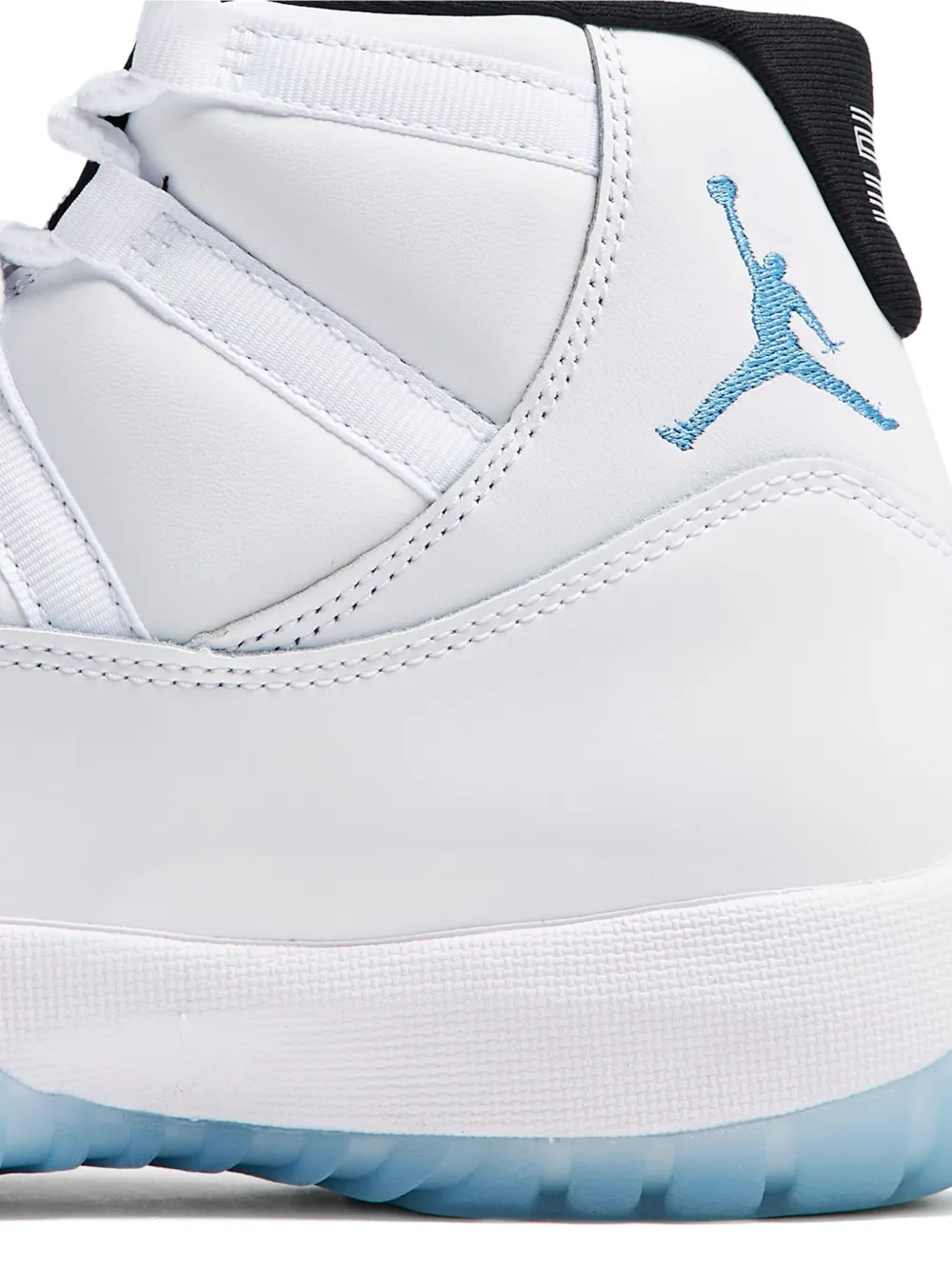 Nike Air Jordan 11 high-top silhouette athletic sneakers White