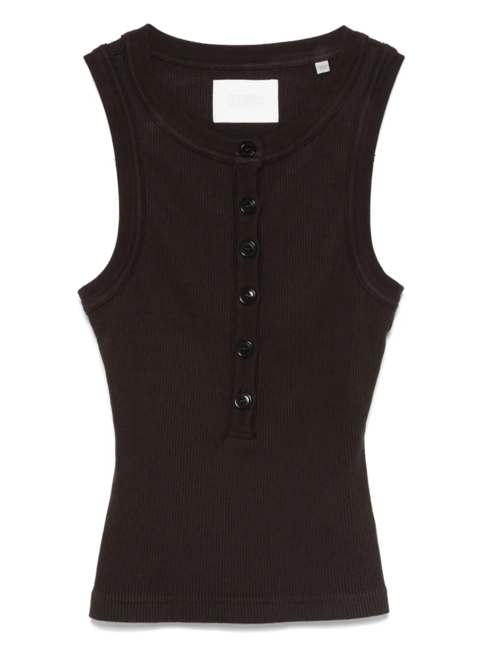 Citizens of Humanity button-front ribbed top Bruin