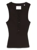 Citizens of Humanity button-front ribbed top - Brown