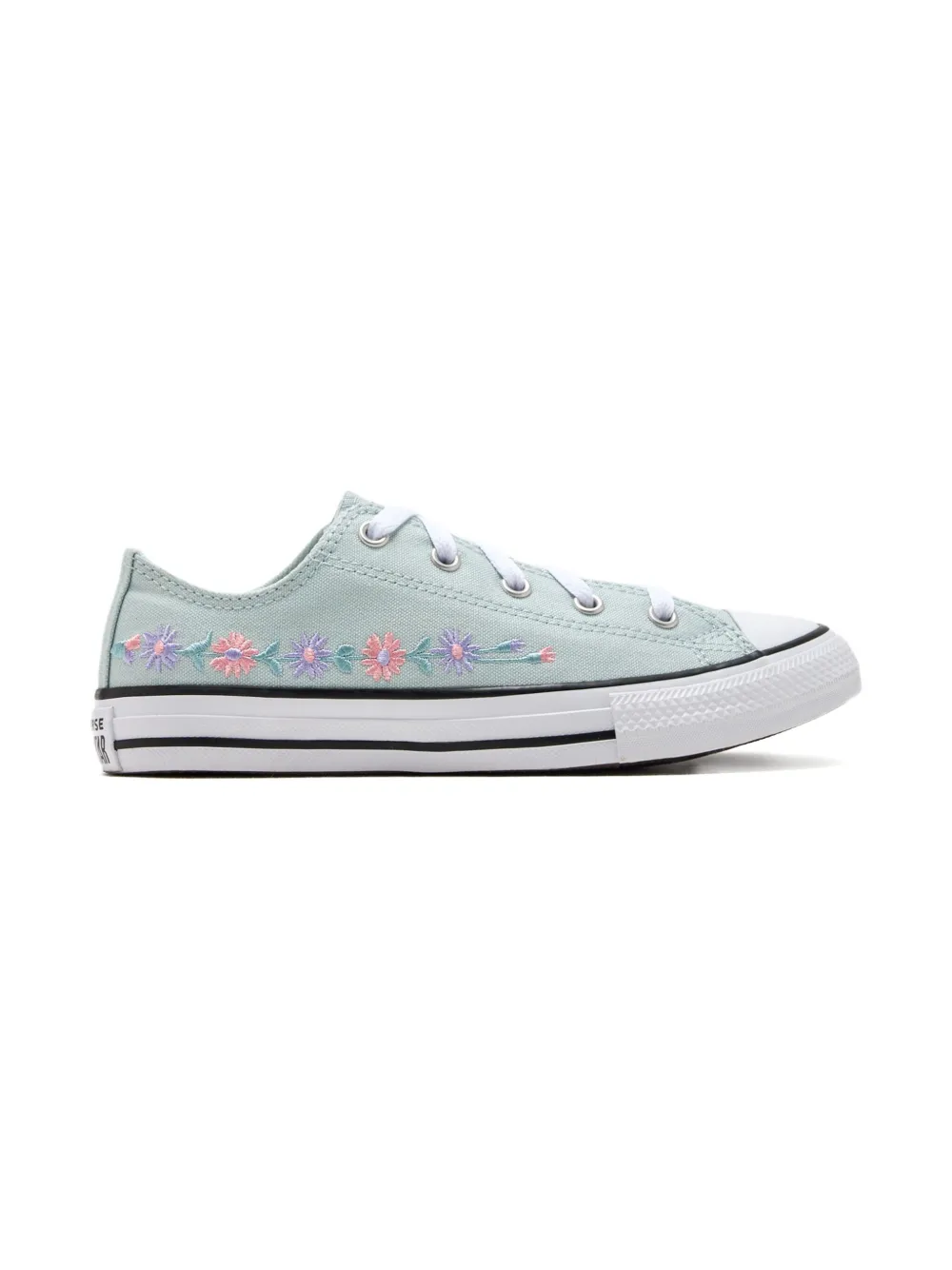 Converse Girls' Little Kids' Chuck Taylor All Star Low Florals Casual Shoes In Blue