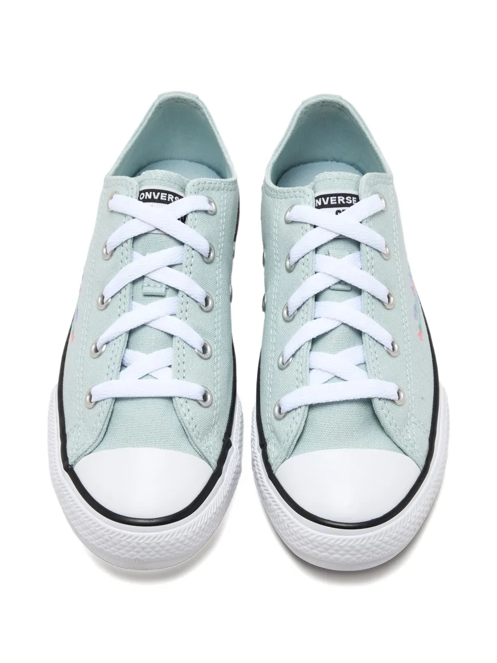 Converse Girls' Little Kids' Chuck Taylor All Star Low Florals Casual Shoes In Blue