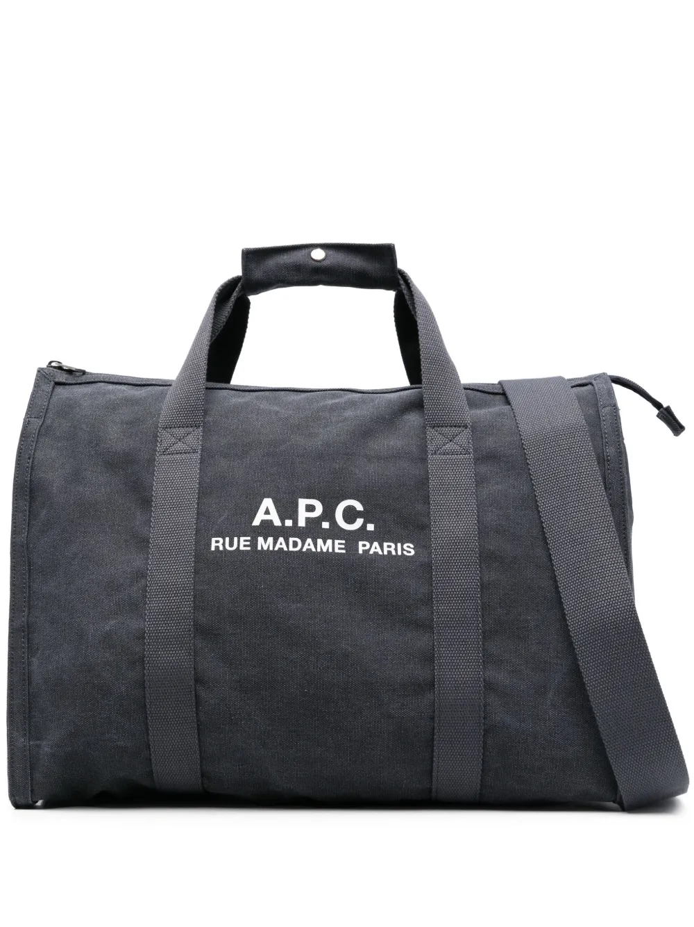 A.P.C. logo-print luggage Blauw