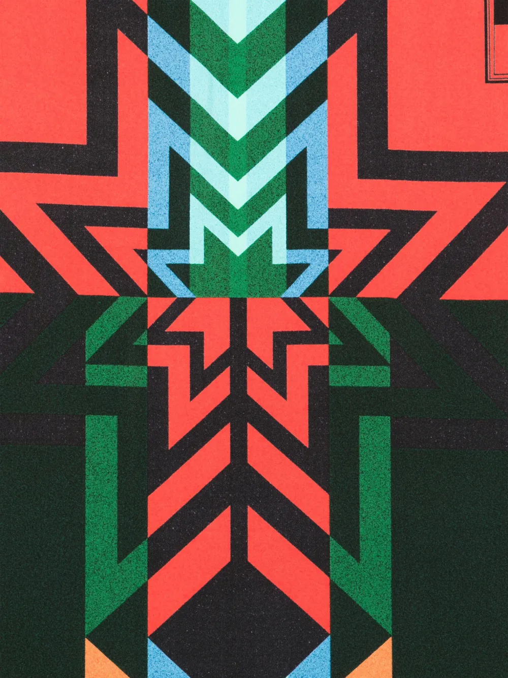 Pierre-Louis Mascia geometric-pattern fringed scarf | Men | Image 2
