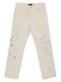 Purple Brand paint-splatter jeans - Neutrals