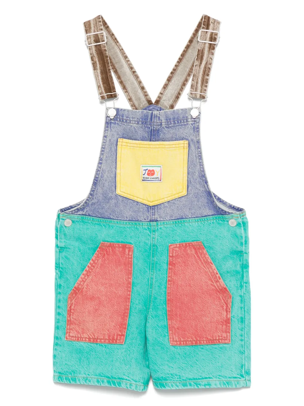 Bobo Choses Smiling dungaree | Green | Image 1