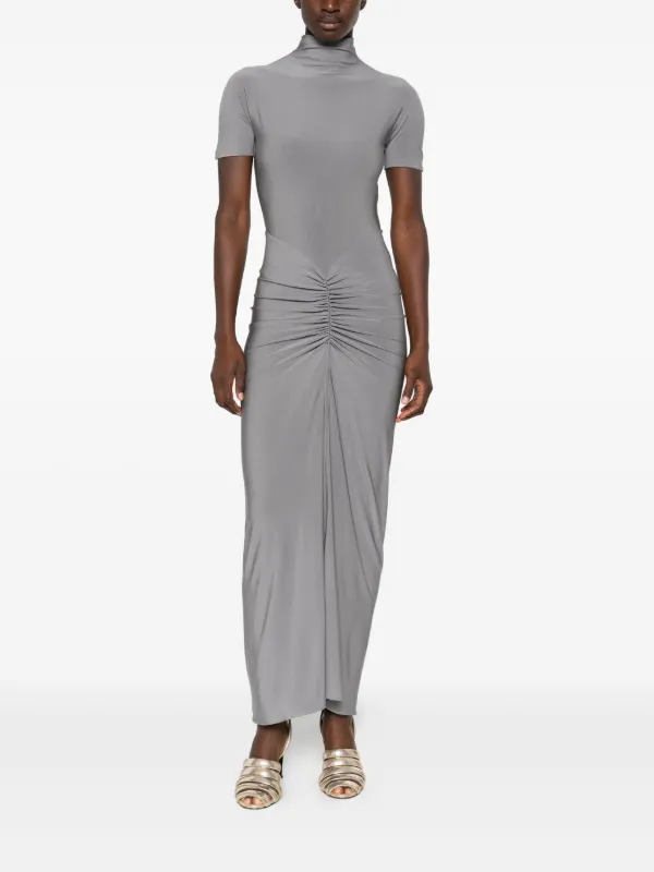 Alaïa Jersey Maxi Dress | Grey | FARFETCH Alaïa Jersey Maxi Dress | Grey | FARFETCH