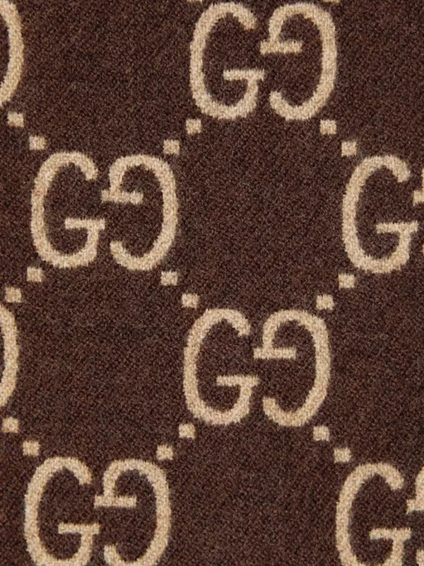 Gucci monogram-pattern Cape | Brown | FARFETCH