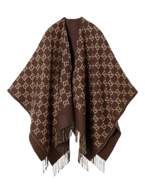 Gucci monogram-pattern cape