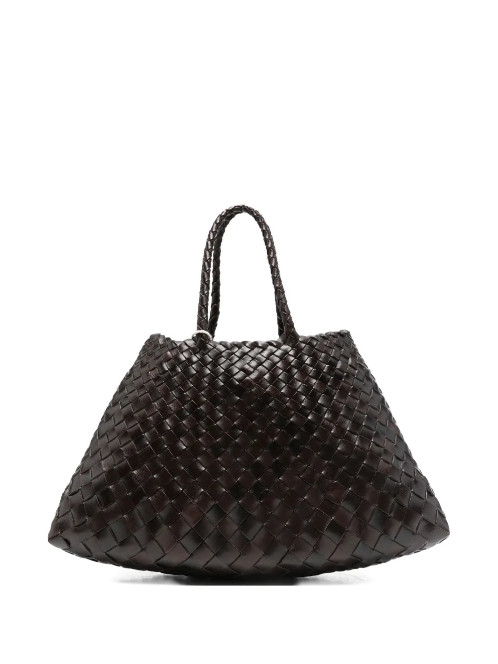 DRAGON DIFFUSION Santa Croce woven leather tote bag Bruin