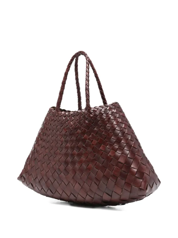 DRAGON DIFFUSION Santa Croce Leather Tote Bag | Brown | FARFETCH