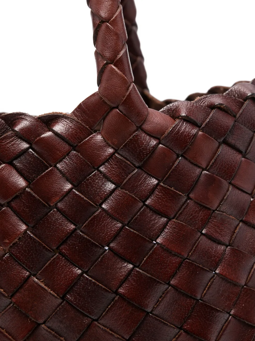 DRAGON DIFFUSION Santa Croce leren shopper Bruin