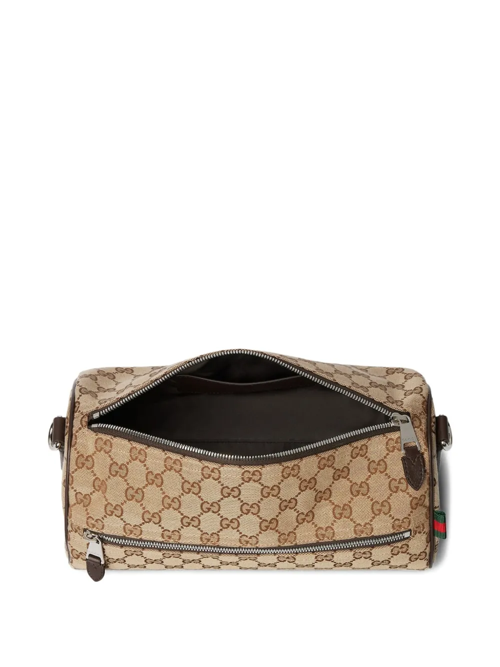 Gucci Cilindervormige kleine schoudertas met logopatroon Beige
